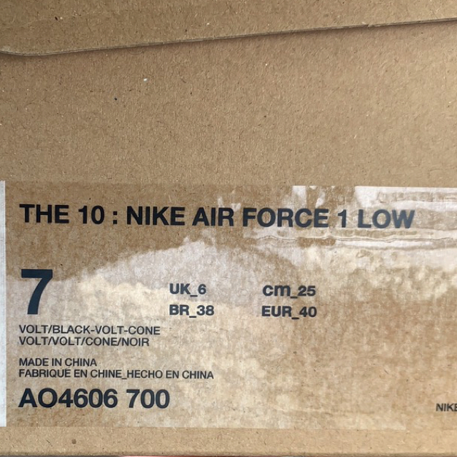 NIKE(ナイキ)の(25.0) THE TEN NIKE AIR FORCE 1  メンズの靴/シューズ(スニーカー)の商品写真