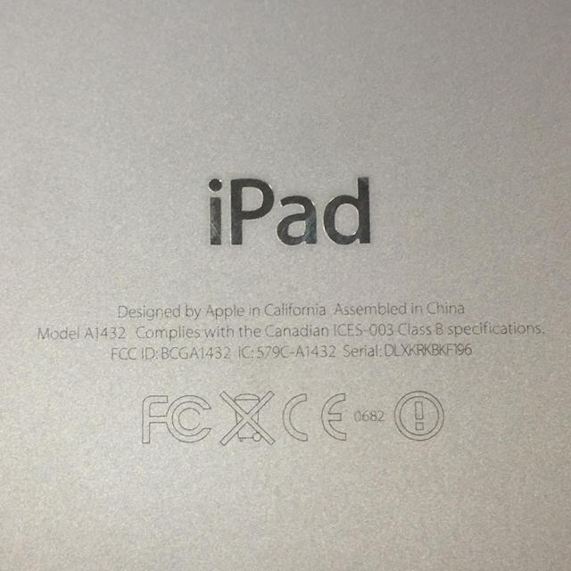 iPad(アイパッド)の即購入OK! 美品 iPad mini 16G A1432 初代 Wi-Fi スマホ/家電/カメラのPC/タブレット(タブレット)の商品写真