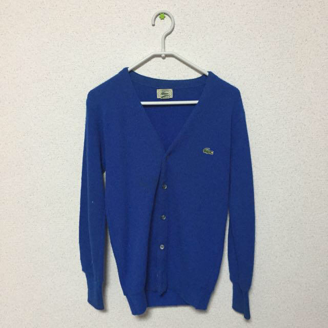 LACOSTE - ラコステ 青カーディガンの通販 by Emi Tanaka's shop ...