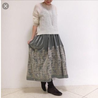 ビアズリー(BEARDSLEY)の杏様  新品 ビアズリー 敦賀刺繍ワンピース(ロングワンピース/マキシワンピース)