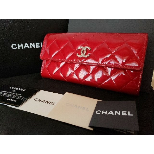 CHANEL - CHANEL☆本物☆シャネル☆ブリリアント マトラッセ エナメル