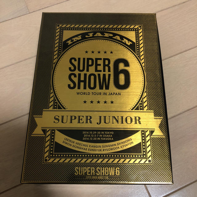 SUPERJUNIOR SUPERSHOW6 japan DVD