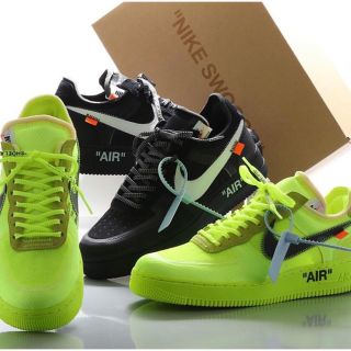 ナイキ(NIKE)のthe ten airforce1 low black+volt set(スニーカー)