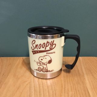 サーモマグ(thermo mug)の新品！ふた付き保温マグカップ☆スヌーピー(グラス/カップ)