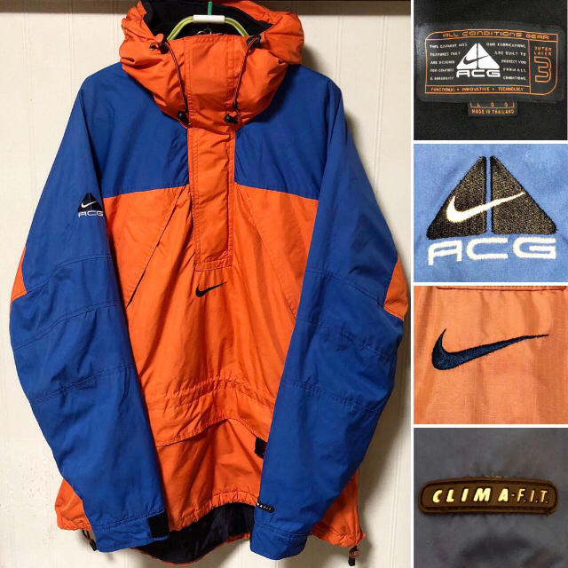 激レア❗️90s NIKE ACG マウンテンパーカー オレンジ | フリマアプリ ラクマ