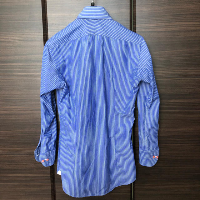 麻布テーラー オーダーメイドシャツ 送料無料 XSサイズ ブルー カッタウェイの通販 by shop｜ラクマ