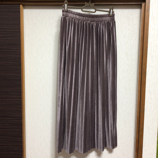 GRL(グレイル)のグレイル ベロアロングスカート レディースのスカート(ロングスカート)の商品写真