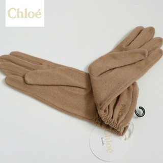 クロエ(Chloe)の❤正規品/新品タグ付き クロエ【Chloe】カシミヤ入り手袋【クロエロゴあり】❤(手袋)