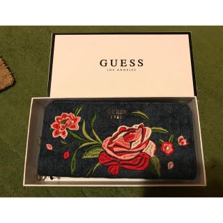 ゲス(GUESS)の【未使用】GUESS デニム 長財布 (財布)