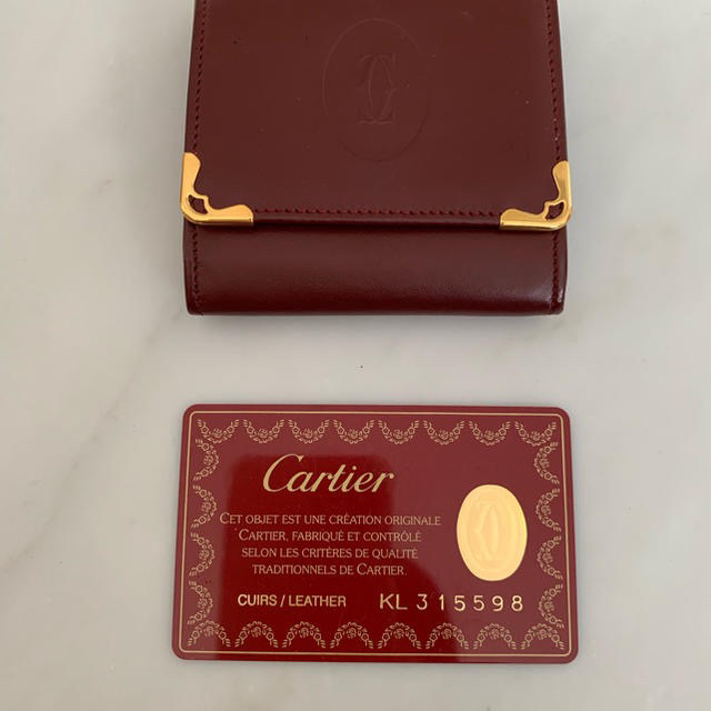 ■新品■未使用■ Cartier カルティエ レザー コインケース 小銭入れ メンズ レディース ダークブラウン系 AL0406