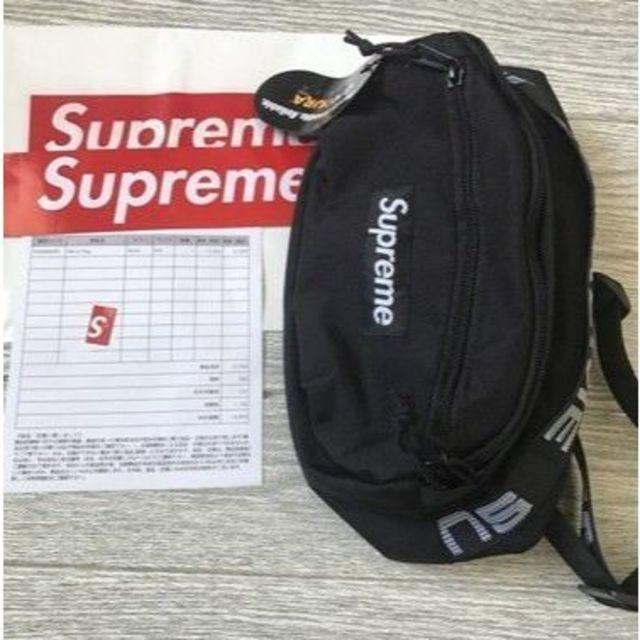 Supreme(シュプリーム)のSupreme waist bag 18ss 新品 black ウエストバッグ メンズのバッグ(ウエストポーチ)の商品写真