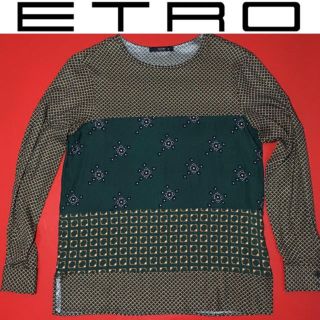 エトロ(ETRO)のETRO カットソー エトロ シルク シャツ プルオーバー(カットソー(長袖/七分))