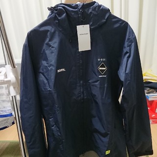 エフシーアールビー(F.C.R.B.)の希少 FCRB rain jacket NAVY L レインジャケット(ナイロンジャケット)