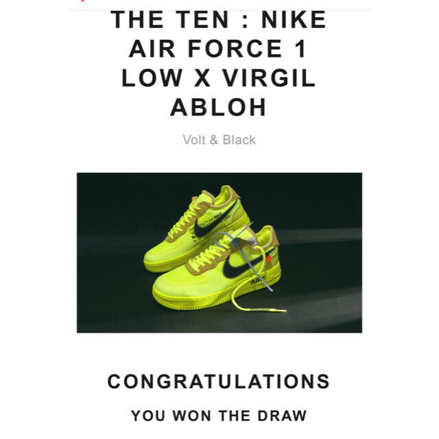 NIKE(ナイキ)のThe Ten Nike エアフォース 1 LOW VOLT 24.5 UK6 メンズの靴/シューズ(スニーカー)の商品写真