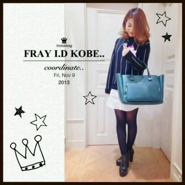 FRAY I.D(フレイアイディー)のレイヤードコンビニットワンピース♡ レディースのワンピース(ミニワンピース)の商品写真