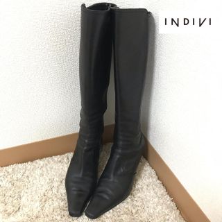 インディヴィ(INDIVI)の【INDIVI】インディヴィ ロングブーツ 23.5cm(ブーツ)