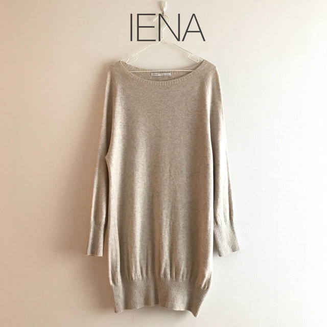 IENA(イエナ)の美品◇IENAイエナ ニットワンピース チュニック 通勤仕事 アンゴラS M秋冬 レディースのトップス(ニット/セーター)の商品写真