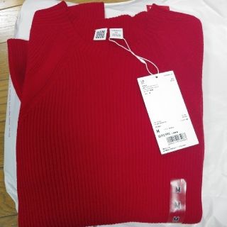 ユニクロ(UNIQLO)のまひるん様専用　UNIQLO 　　3D エクストラファインメリノリブクルーネック(ニット/セーター)