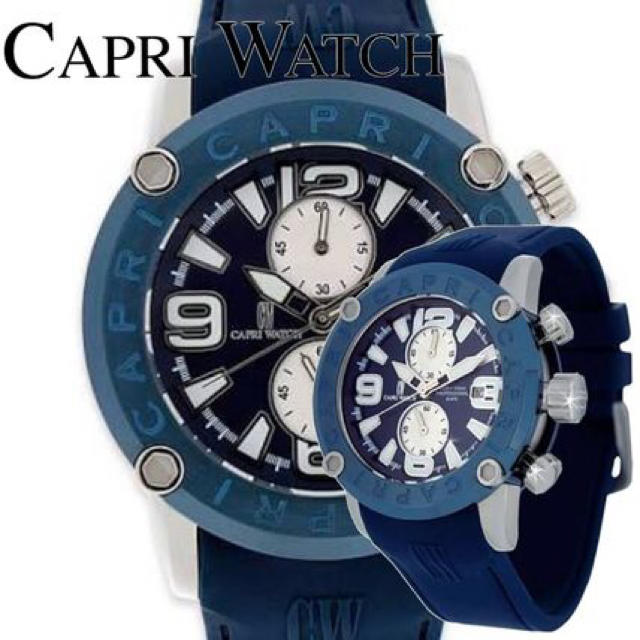 CAPRI WATCH(カプリウォッチ)のカプリウォッチ 5180 腕時計 正規品 CAPRI WATCH ブルー メンズの時計(腕時計(アナログ))の商品写真