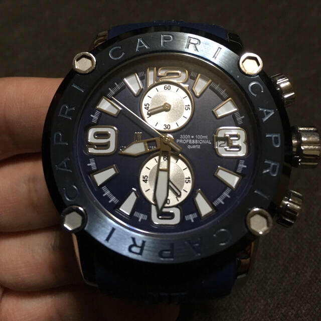 CAPRI WATCH(カプリウォッチ)のカプリウォッチ 5180 腕時計 正規品 CAPRI WATCH ブルー メンズの時計(腕時計(アナログ))の商品写真