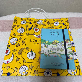 ロクシタン(L'OCCITANE)のロクシタン❤︎2019diary & 限定ショップ袋(カレンダー/スケジュール)