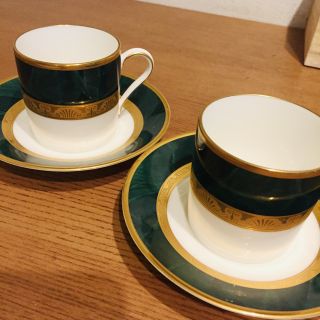 ノリタケ(Noritake)のノリタケ フィッツジェラルド デミタスカップ 2客セット(食器)