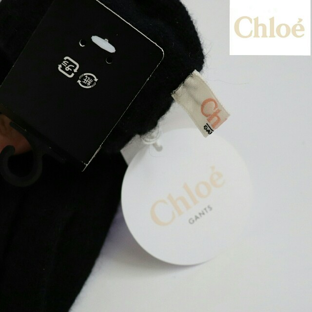 Chloe(クロエ)の❤正規品/新品タグ付き クロエ【Chloe】高級手袋【お花柄モチーフ付き】❤ レディースのファッション小物(手袋)の商品写真