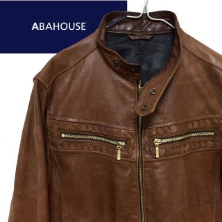 アバハウス(ABAHOUSE)の値下げ ラムレザーシングルライダースジャケット(ライダースジャケット)