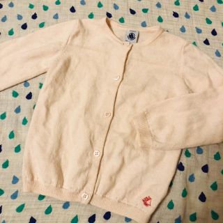 プチバトー(PETIT BATEAU)のプチバトー ニットカーディガン 86cm(カーディガン)