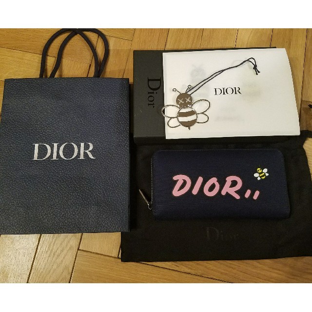 オンライン限定商品】 DIOR 日本限定 新品 長財布 KAWS DIOR カウズ