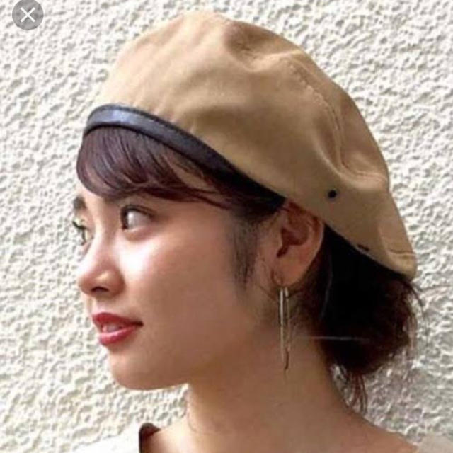 Kastane(カスタネ)のkastane チノパイピングベレー帽 レディースの帽子(ハンチング/ベレー帽)の商品写真