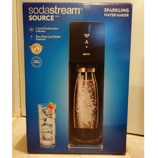 sodastream ソーダストリーム source V3 ブラック スマホ/家電/カメラの調理家電(調理機器)の商品写真