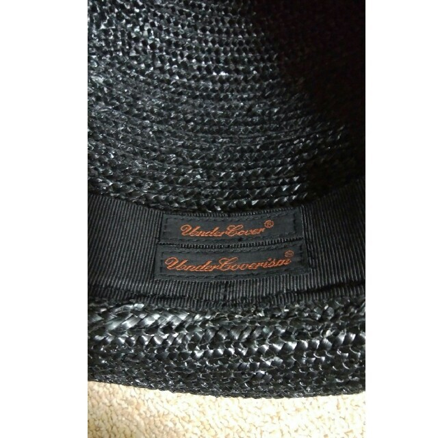 UNDERCOVER(アンダーカバー)のUNDERCOVER(アンダーカバー) SCAB期 GIZ柄リボンストローハット メンズの帽子(ハット)の商品写真