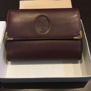 カルティエ(Cartier)の【LIFEs’#203様専用】カルティエ マスト レザー 三つ折り財布 ボルドー(財布)