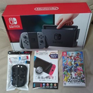 ニンテンドースイッチ(Nintendo Switch)の☆新品未使用☆NintendoSwitch☆大乱闘スマブラ☆おまけ付き (家庭用ゲーム機本体)