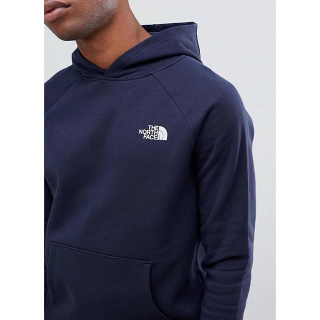 【Mサイズ】新品 ロゴ パーカー North face ネイビー ボックス ロゴ 1