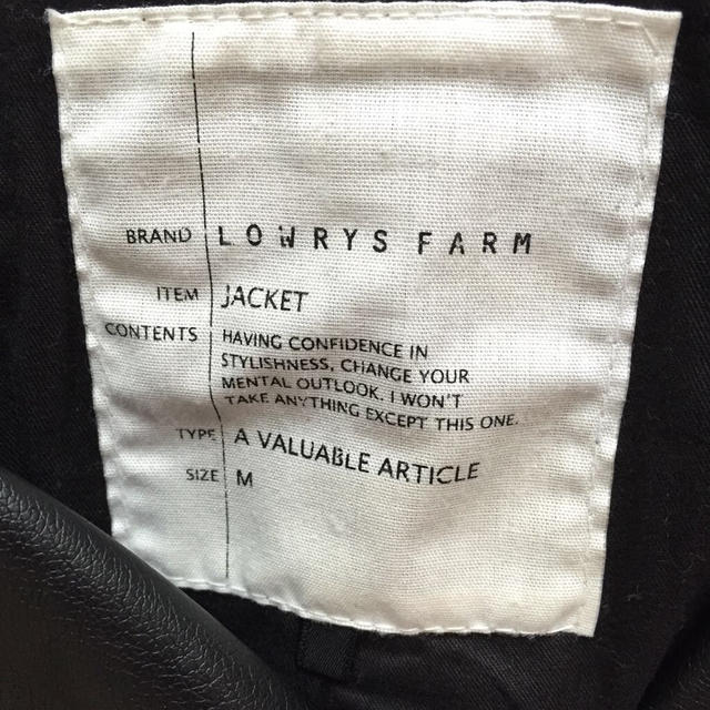 LOWRYS FARM(ローリーズファーム)のノーカラーライダースJK レディースのジャケット/アウター(ライダースジャケット)の商品写真
