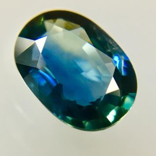 妖艶な青と黄 1.4ct UP 天然 サファイア ルース 鑑別付き(リング(指輪))