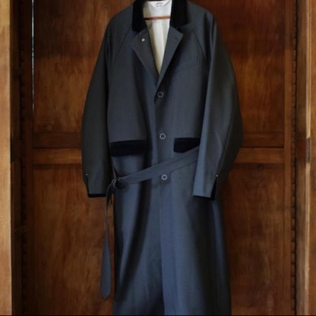 SUNSEA 18AW POLYYS WOOL COAT - チェスターコート