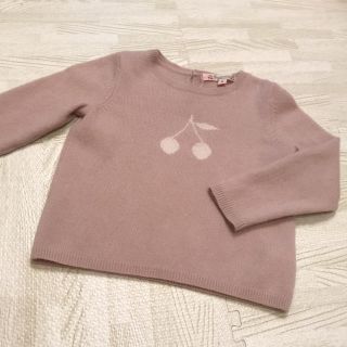 ボンポワン(Bonpoint)のボンポワン カシミア100% さくらんぼプルオーバー 2ans 美品(ニット/セーター)