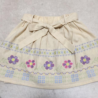 パラビオン(Par Avion)のParAvion刺繍スカート(ミニスカート)