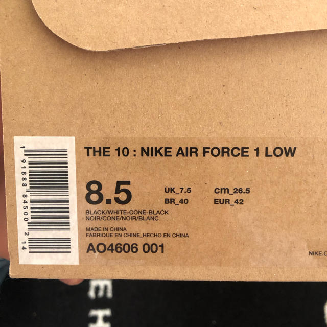 NIKE(ナイキ)の込 26.5 THE TEN Air force 1 ザ テン エアフォース 1 メンズの靴/シューズ(スニーカー)の商品写真