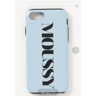 マウジー(moussy)のmoussy iPhoneケース 水色(iPhoneケース)