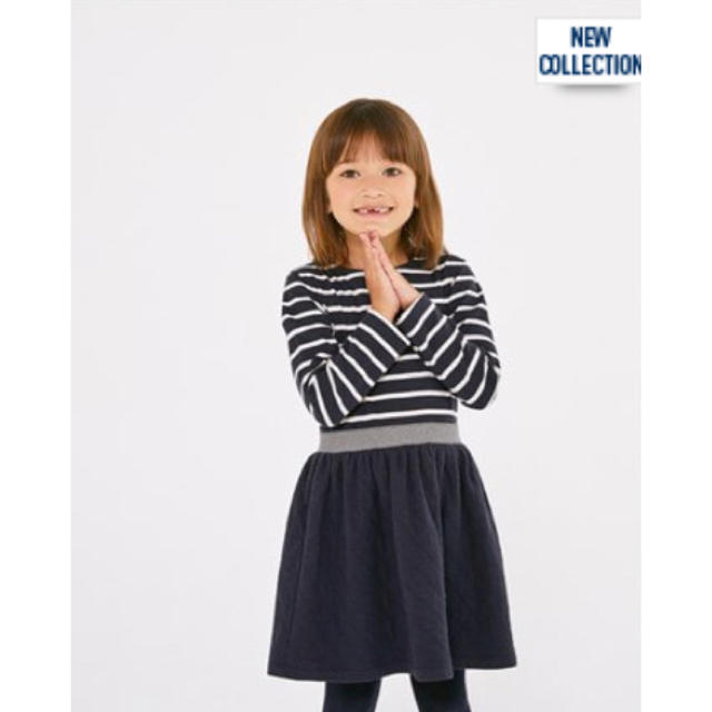 PETIT BATEAU(プチバトー)のMikiteea様専用♡5ans プチバトー マリニエールコンビワンピース キッズ/ベビー/マタニティのキッズ服女の子用(90cm~)(ワンピース)の商品写真