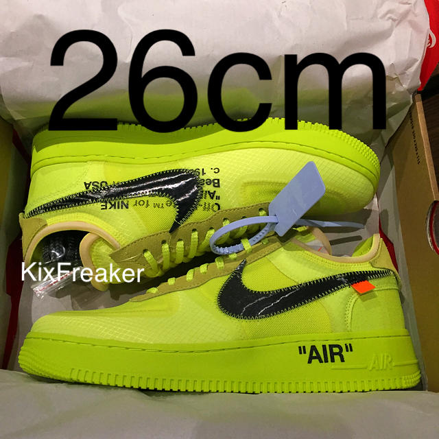 黒タグ 26 NIKE OFF WHITE AIR FORCE 1 オフホワイト