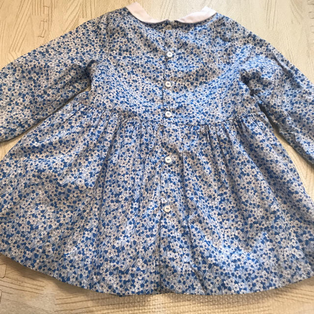 Jacadi(ジャカディ)のジャカディ リバティ ワンピース 18m 美品 キッズ/ベビー/マタニティのベビー服(~85cm)(ワンピース)の商品写真