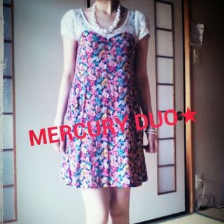 マーキュリーデュオ(MERCURYDUO)の値下げ！美品！MERCURY DUO★(ひざ丈ワンピース)