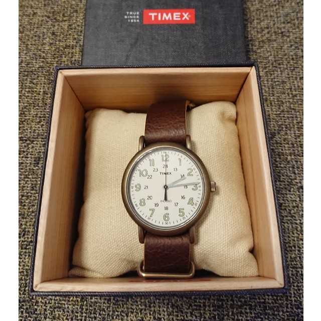 TIMEX(タイメックス)のTIMEX ウィークエンダー ヴィンテージ アンティークゴールド メンズの時計(腕時計(アナログ))の商品写真