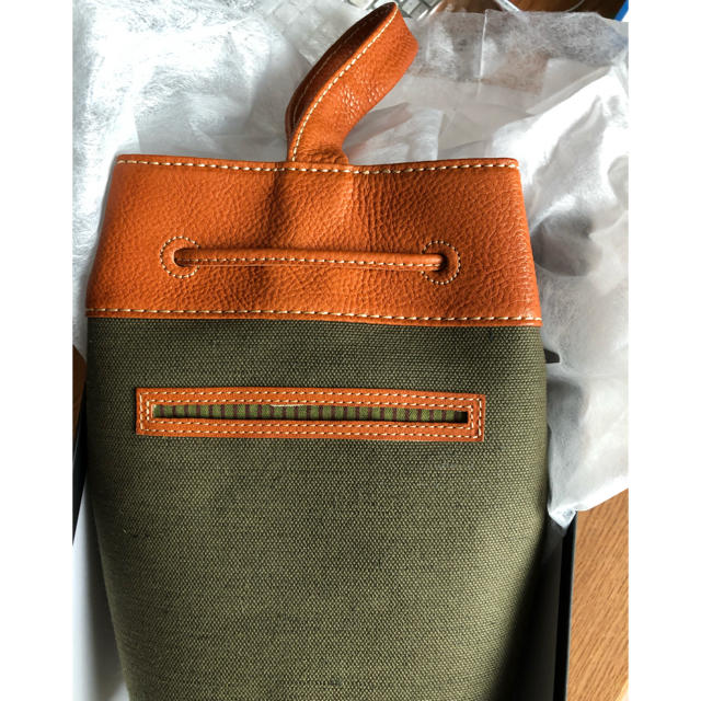 土屋鞄製造所(ツチヤカバンセイゾウジョ)の土屋鞄 キャンバス 上履き入れ レディースのバッグ(ハンドバッグ)の商品写真