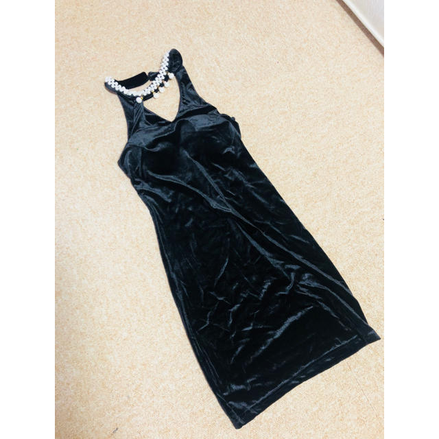 【​限​定​販​売​】 お洒落ブラックワンピース 新品 ナイトドレス
